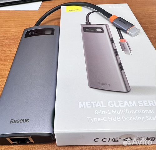 Type-C HUB разветвитель 8 в 1 baseus