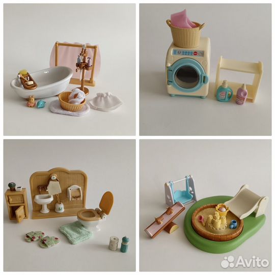 Sylvanian Families дом с мебелью и автомобилем