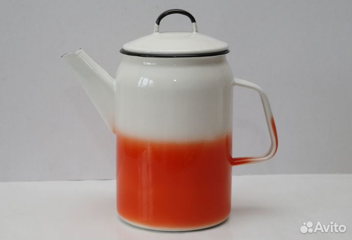 Чайник / кофейник эмалированный СССР. Винтаж
