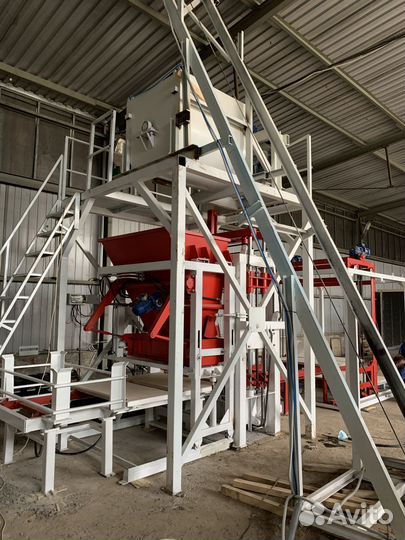 Линия прессования бордюров и брусчатки