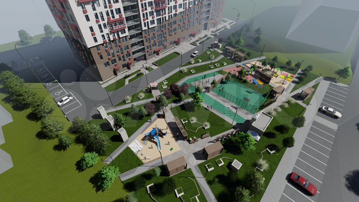 2-к. квартира, 71,3 м², 6/16 эт.