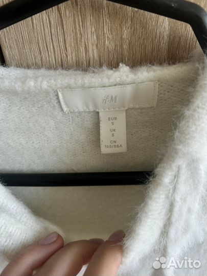Худи мягкое белое H&M