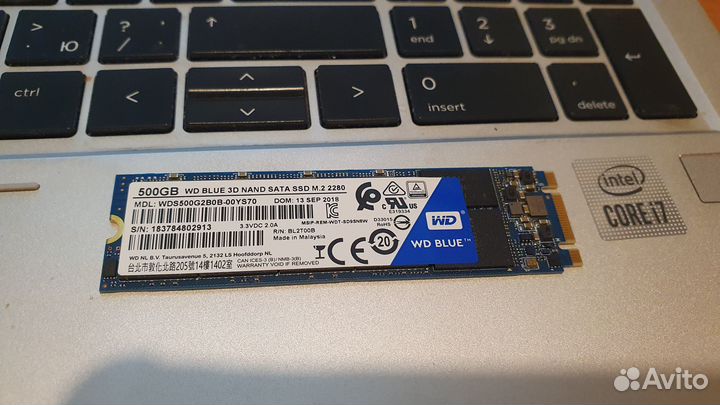 500GB M.2 SATA 2280 WD Blue 3D Nand SSD