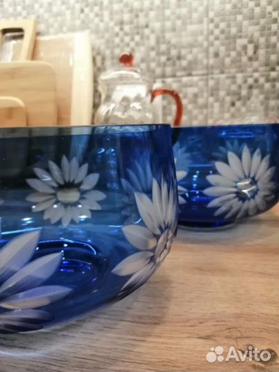 Ваза цветное стекло СССР