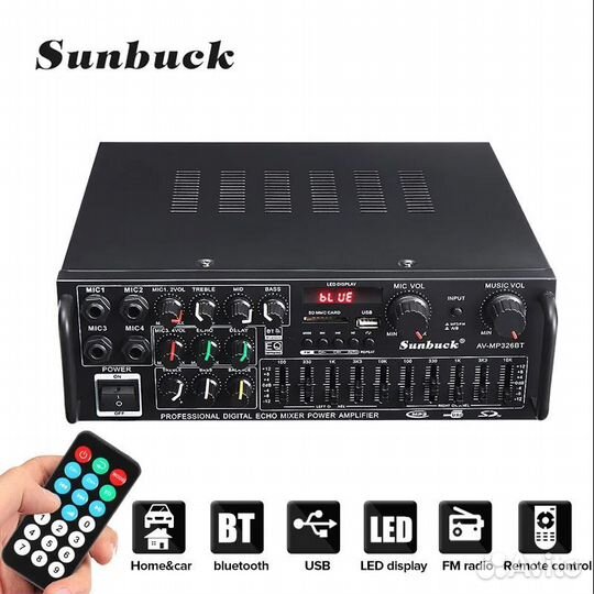 Аудио усилитель Sunbuck AV-MP 326BT Bluetooth