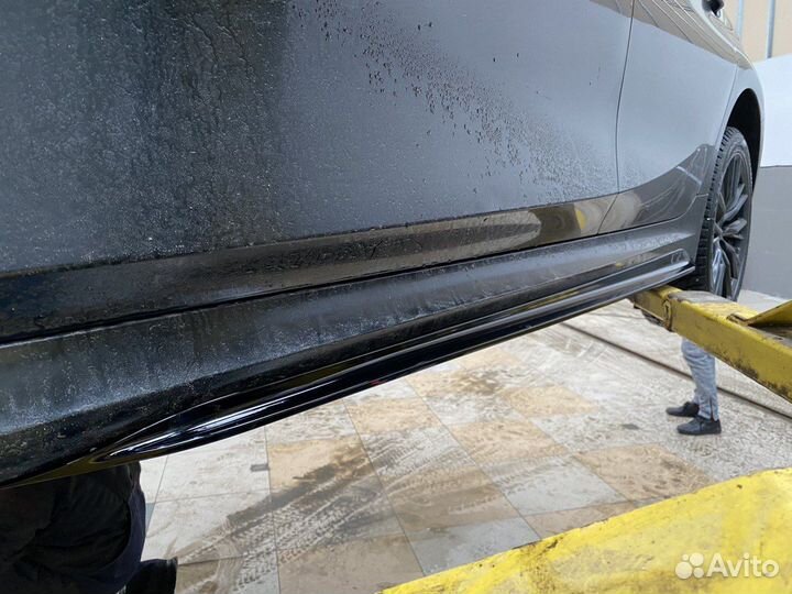 Лезвия на пороги элероны перфоманс BMW G20 Мпак