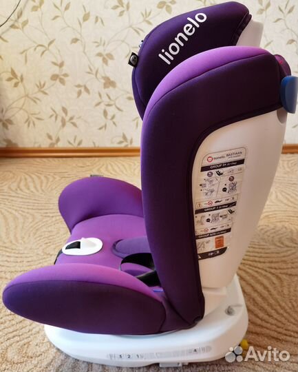 Автокресло Lionelo Bastiaan isofix (Фиолетовое) гр