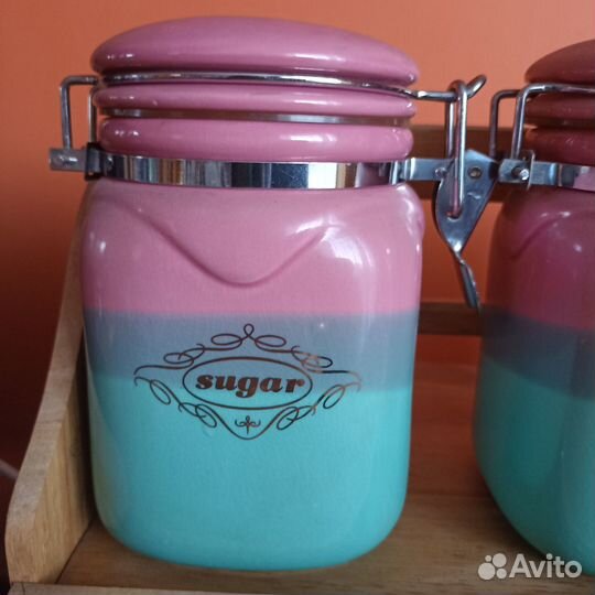 Набор банок для чая/кофе/сахара