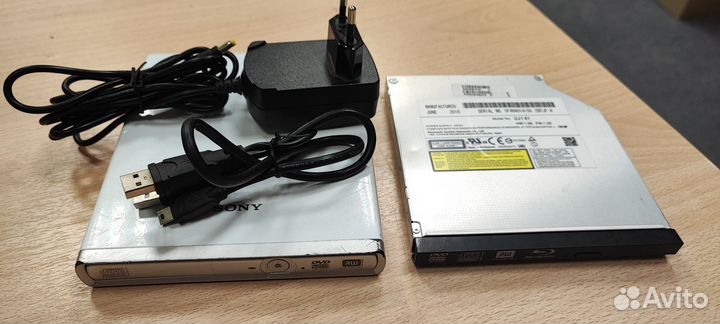 Приводы CD slim и внешний DVD-RW