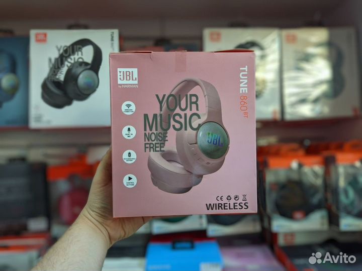 Беспроводные наушники JBL Tune 860BT Rep. (Розовый