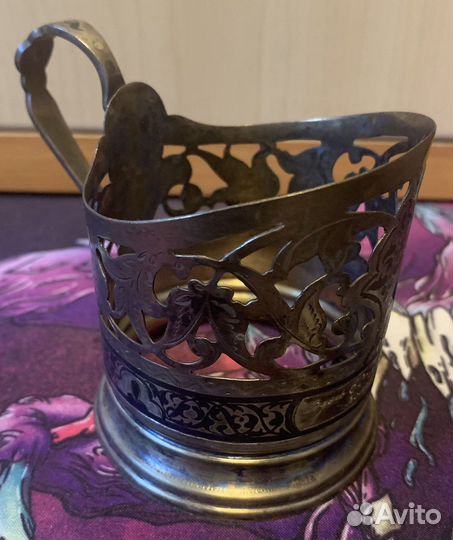 Подстаканник Кубачи, серебро