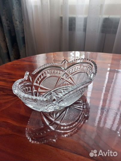 Хрустальная ваза конфетница салатник