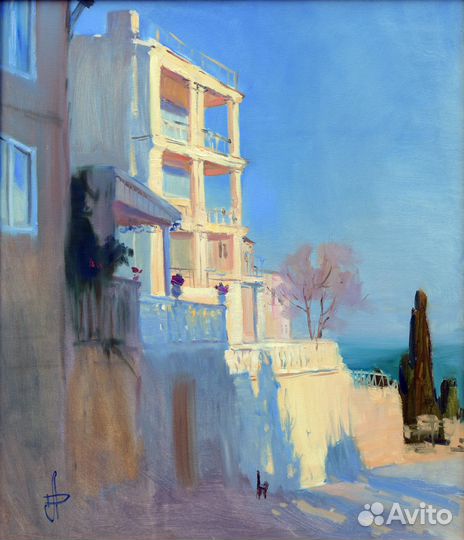 281 Зимний вечер в Ялте кисти Анны Давыдченко