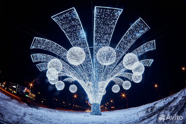 Уличные световые фигуры для оформления города