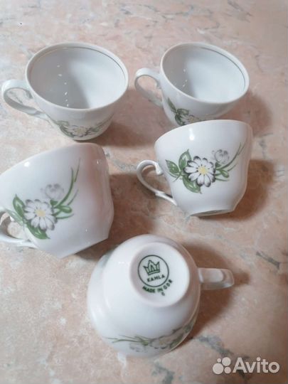 Кофейные чашки ГДР(kahla)цена за 5шт
