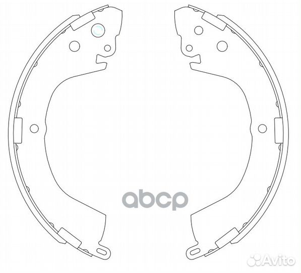 Колодки тормозные барабанные BS23718 SB Nagamochi