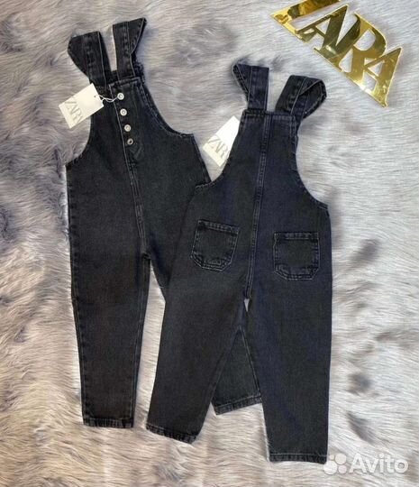Джинсовый комбинезон zara