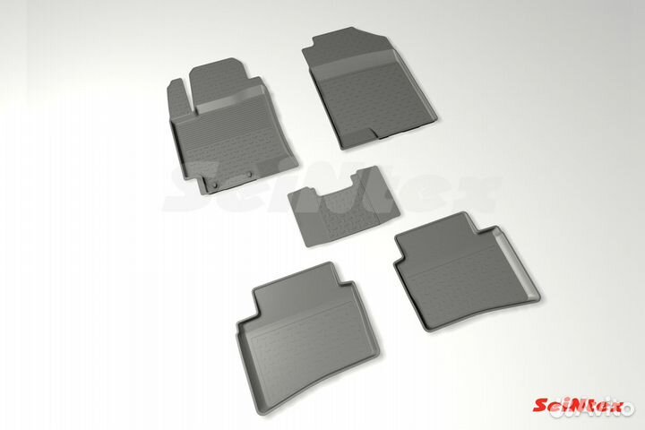 Ковры резиновые для Hyundai Solaris II 2017 г. в