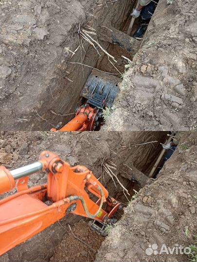 Услуги мини экскаватора и трактора. Дробилка