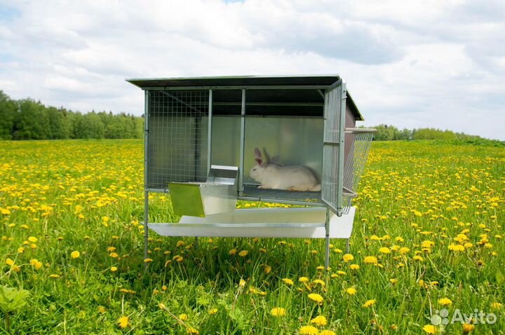 Уличный домик для кроликов 