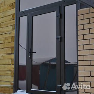 Алюминиевые двери под заказ с монтажем