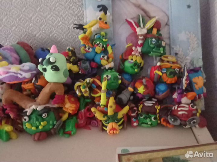 Angry Birds хряки пластилиновые