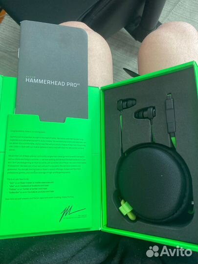 Наушники razer hammerhead pro v2