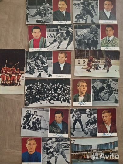 Хоккей.Сборная 1971.Города СССР.Комплект открыток