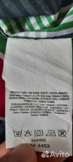 Клетчатая рубашка на мальчика размер:140