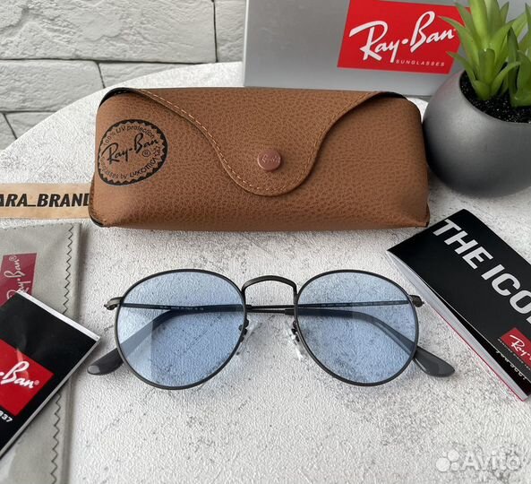 Солнцезащитные очки ray ban round metal