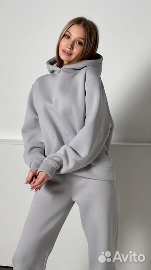 Костюм двойка из футера с начесом новый