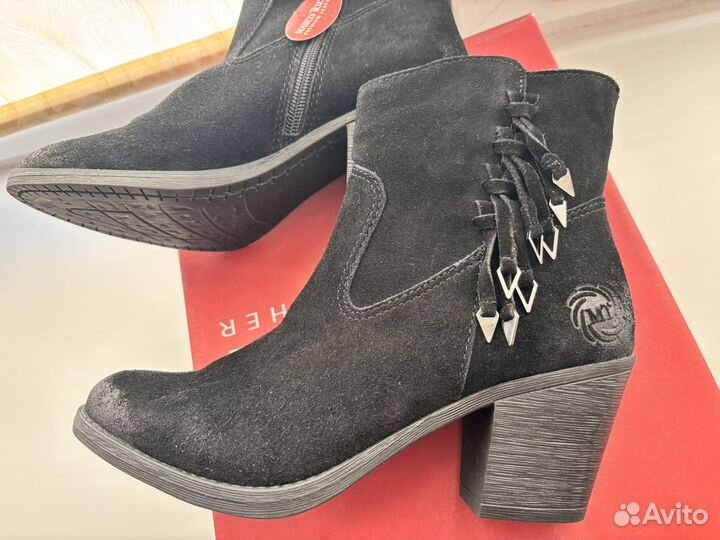 Полусапоги ботильоны ботинки новые 38 разм,замша