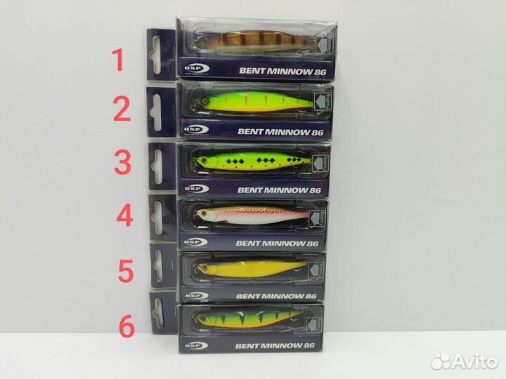 Воблер OSP bent minnow 86