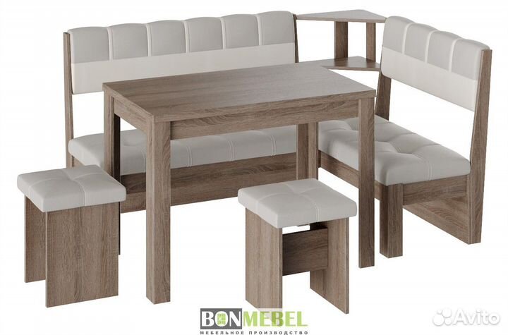 Кухонный уголок со столом и стульями