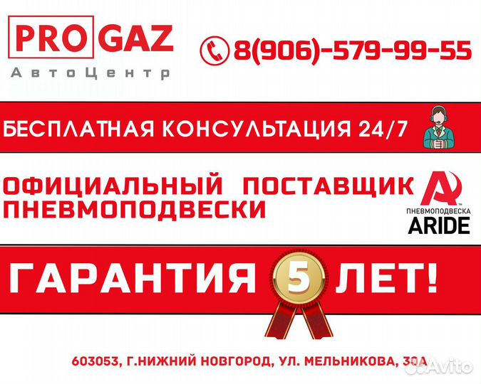 Пневмоподвеска газ газон next (14), задняя ось