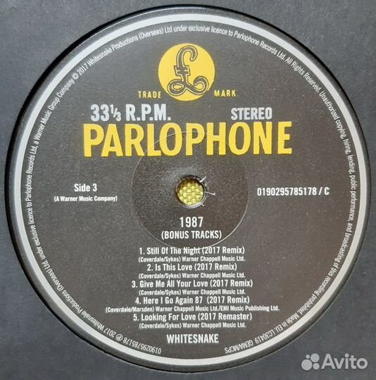 Винил Whitesnake – 1987 (2LP)