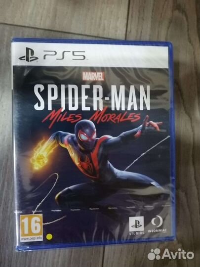 Игра PS 4 5 Spider Man Miles Morales. Человек паук
