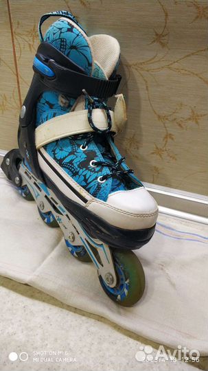 Продам ролики раздвижные + комплект защиты