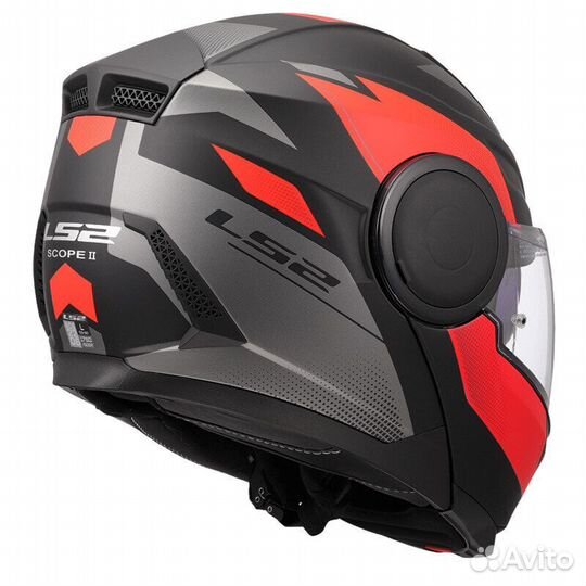 Ls2 Ff902 Scope 2 Duria Мотошлем Black Red Matt Красный