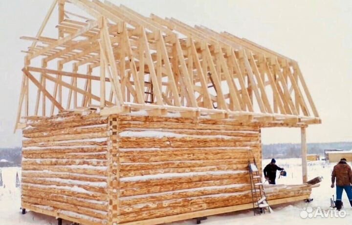 Сруб дома 6х6+3м, с Доставкой