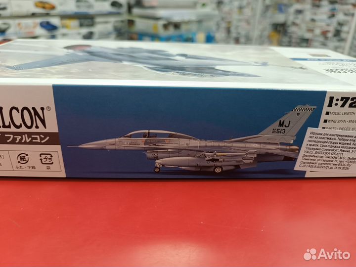 00445 Учебный самолет ввс США F-16D F.F. 1:72 Hase