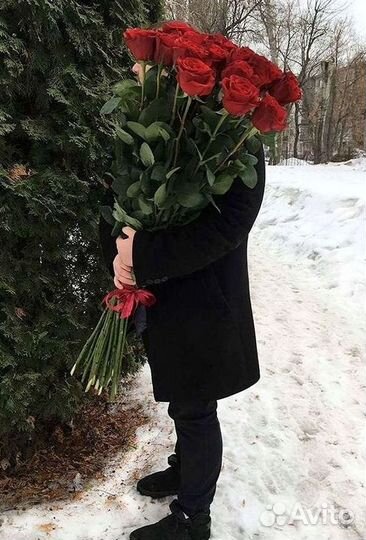 Высокие Розы Гиганты Доставка Круглосуточно