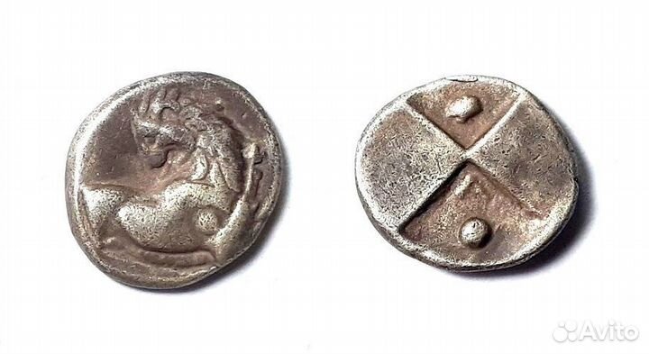Гемидрахма. Фракия. Херсонес IV в. до н э Серебро