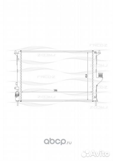 Радиатор основной renault duster logan