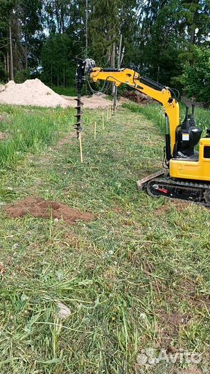 Услуги миниэкскаватора