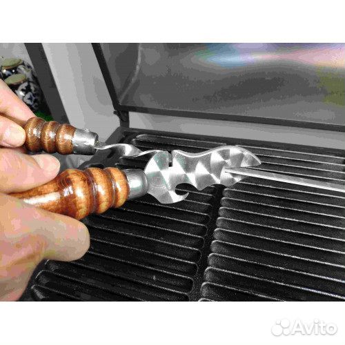 Нож для мяса, для снятия мяса с шампура