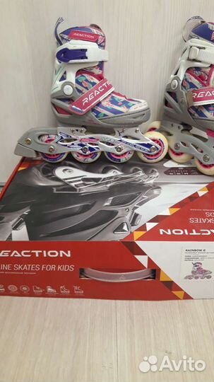 Роликовые коньки детские раздвижные