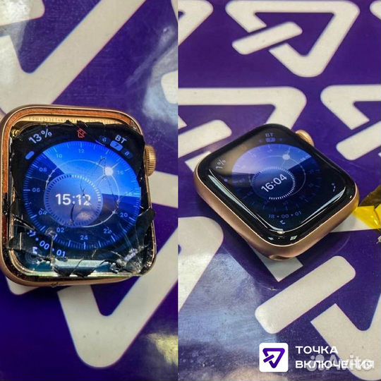 Замена стекла Apple watch и iPhone