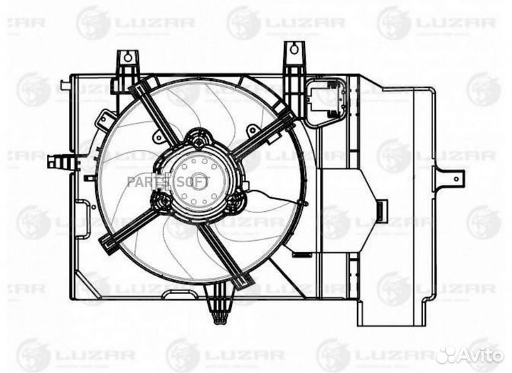 Вентилятор двигателя Nissan Note (06) /Micra (02)