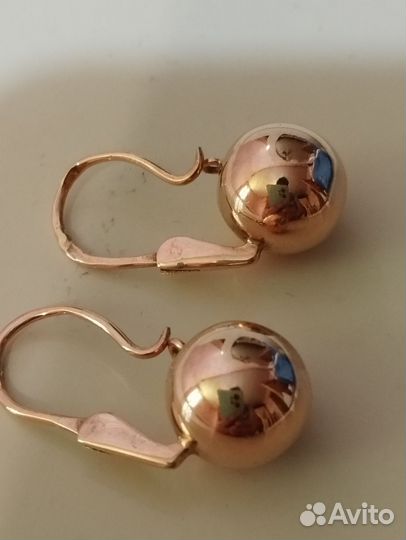 Золотые серьги СССР